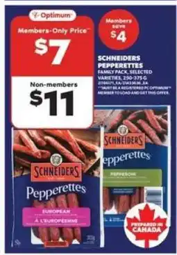 Real Canadian Superstore Schneiders Pepperettes offer