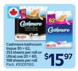 Walmart Cashmere Bathroom Tissue offer