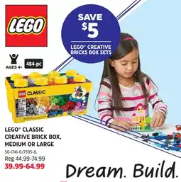 Canadian Tire Lego classic creative brick box offer