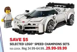 Canadian Tire Lego speed champions sets offer