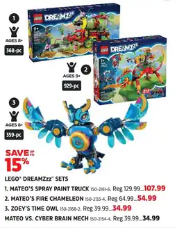 Canadian Tire Lego dreamzzz mateo's spray paint truck offer