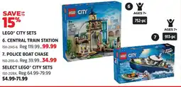 Canadian Tire Lego city sets central train station offer