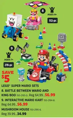 Canadian Tire Lego super mario sets offer