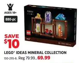 Canadian Tire Lego ideas mineral collection offer