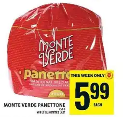 Food Basics Monte Verde Panettone offer