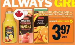Food Basics Irresistibles Orange Juice, Juice Blends or Smoothies offer