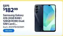 Walmart Samsung Galaxy A16 offer
