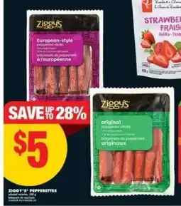 No Frills Ziggy's Pepperettes offer