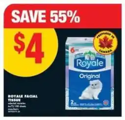 No Frills Royale Facial Tissue offer