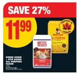 No Frills ROBIN HOOD OR FIVE ROSES ALL PURPOSE FLOUR offer