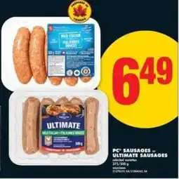 No Frills PC Sausages or Ultimate Sausages offer