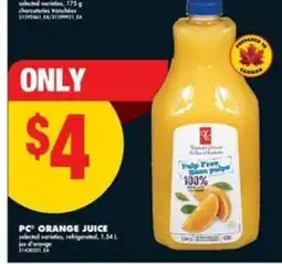 No Frills PC Orange Juice offer