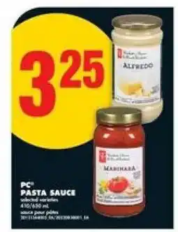 No Frills PC PASTA SAUCE offer
