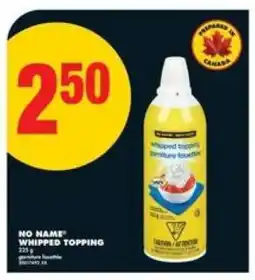 No Frills No Name Whipped Topping offer