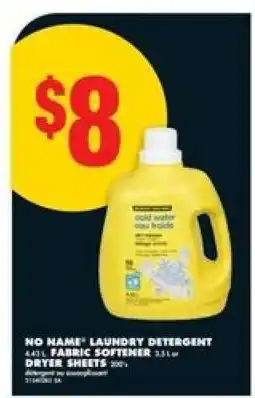 No Frills NO NAME Laundry Detergent offer
