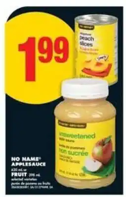 No Frills NO NAME APPLESAUCE offer