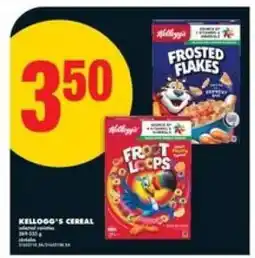 No Frills Kellogg's Cereal offer
