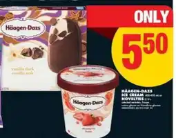 No Frills HÄAGEN-DAZS ICE CREAM OR NOVELTIES offer