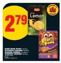 No Frills Dare Bear Paws, Ultimate Cookies, Wagon Wheels, Whippet Cookies offer