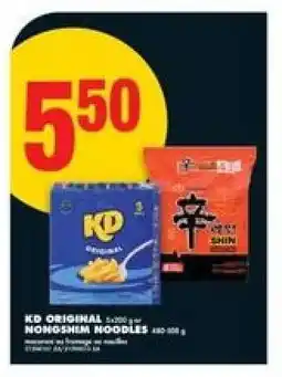 No Frills KD Original / Nongshim Noodles offer