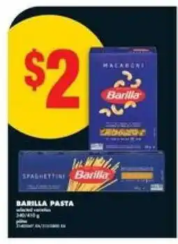 No Frills Barilla Pasta offer
