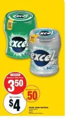 No Frills EXCEL GUM BOTTLES offer