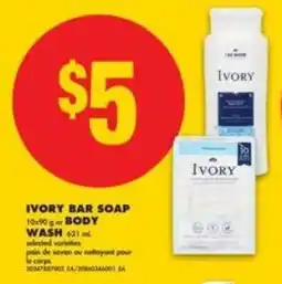 No Frills IVORY BAR SOAP OR BODY WASH offer