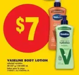 No Frills Vaseline Body Lotion offer