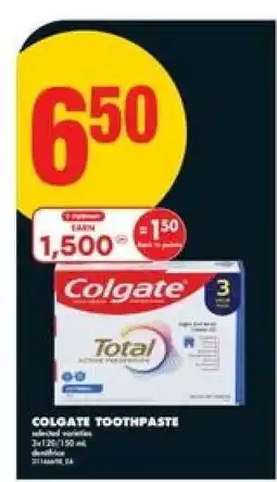 No Frills Colgate Toothpaste offer