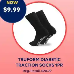 Wellwise by Shoppers TRUFORM DIABETIC TRACTION SOCKS 1PR offer