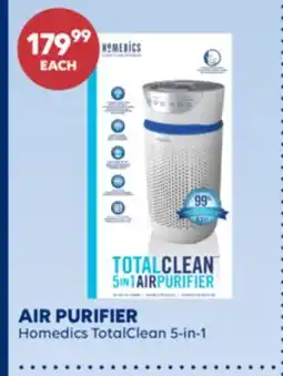 Wellwise by Shoppers AIR PURIFIER Homedics TotalClean 5-in-1 offer