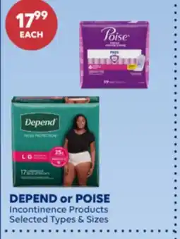 Wellwise by Shoppers DEPEND or POISE Incontinence Products offer