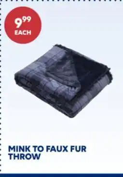 Wellwise by Shoppers MINK TO FAUX FUR THROW offer