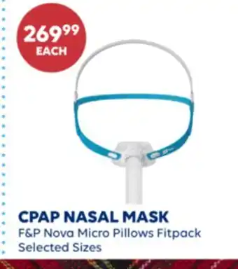 Wellwise by Shoppers CPAP NASAL MASK F&P Nova Micro Pillows Fitpack offer