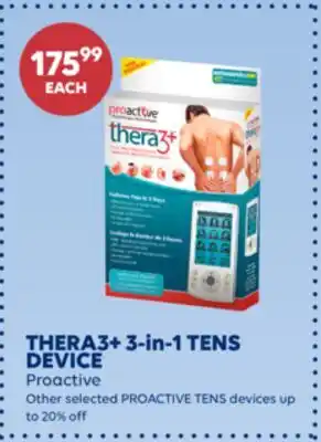 Wellwise by Shoppers THERA3+ 3-in-1 TENS DEVICE Proactive offer