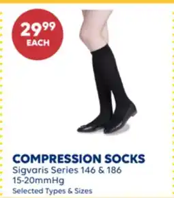 Wellwise by Shoppers COMPRESSION SOCKS Sigvaris Series 146 & 186 15-20 mmHg offer