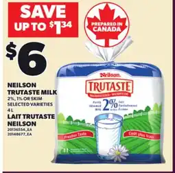 Independent City Market NEILSON TRUTASTE MILK, 4L offer