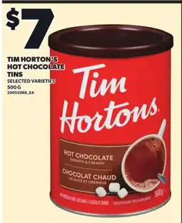 Independent City Market TIM HORTON'S HOT CHOCOLATE HOT CHOCOLATE TINS TINS, 500 G offer