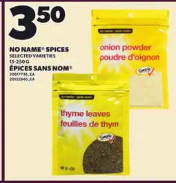 Independent City Market NO NAME SPICES, 15-250 G offer