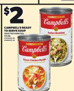 Independent City Market CAMPBELL'S READY TO SERVE SOUP, 515 ML offer