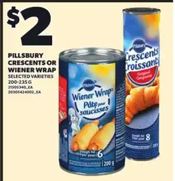 Independent City Market PILLSBURY CRESCENTS OR WIENER WRAP, 200-235 G offer