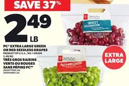 Independent City Market PC EXTRA LARGE GREEN OR RED SEEDLESS GRAPES offer