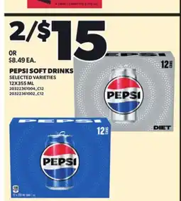 Independent City Market PEPSI SOFT DRINKS, 12X355 ML offer