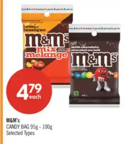 Shoppers Drug Mart M&M's CANDY BAG offer