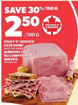 Independent City Market ZIGGY'S SERVICE CASE HAMS offer