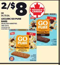 Independent City Market LECLERC GO PURE BARS, 140-175 G offer