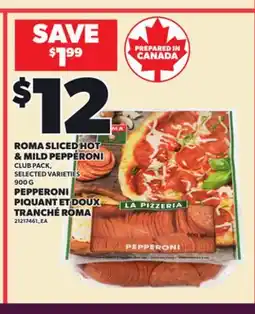 Independent City Market ROMA SLICED HOT & MILD PEPPERONI CLUB PACK, 900 G offer