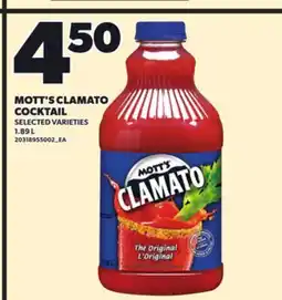Independent City Market MOTT'S CLAMATO COCKTAIL, 1.89 L offer