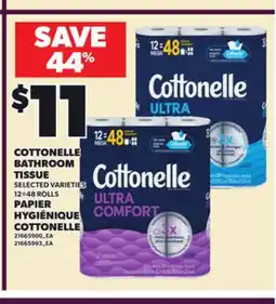 Independent City Market COTTONELLE BATHROOM TISSUE, 12=48 ROLLS offer