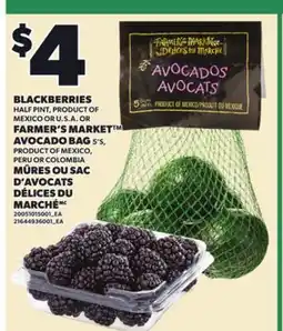 Independent City Market BLACKBERRIES FARMER'S MARKET AVOCADO BAG, 5'S offer